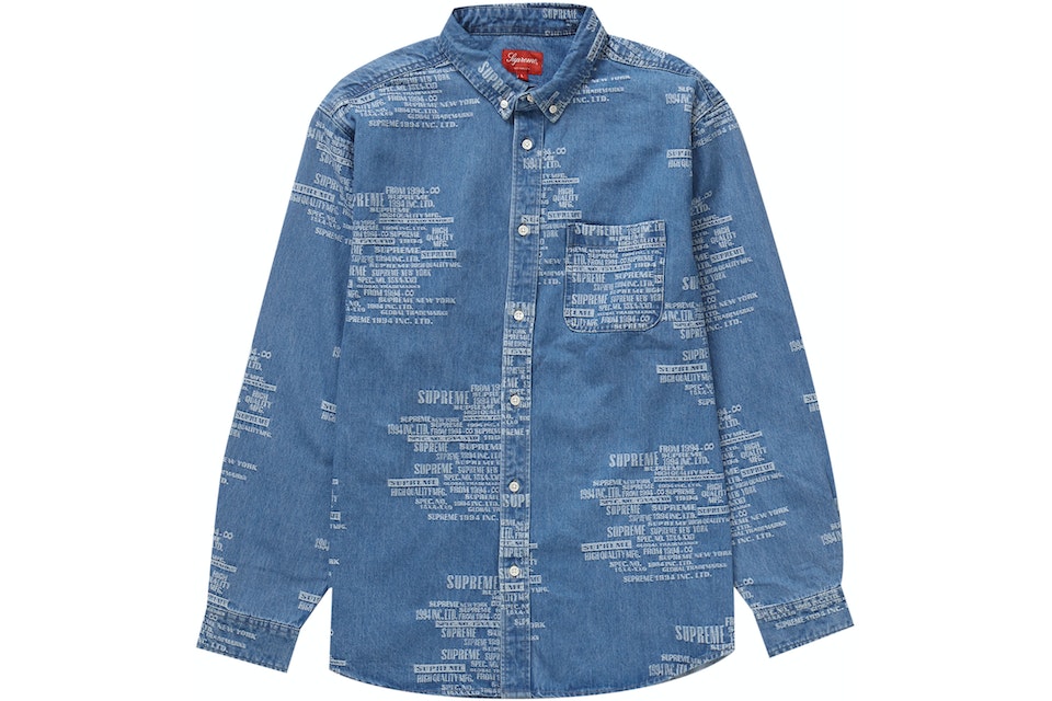 Supreme Trademark Denim Shirt