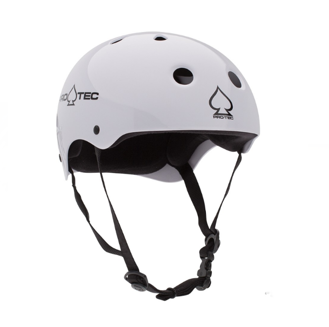 Pro-tec Certified Classic Glossy White Helmet