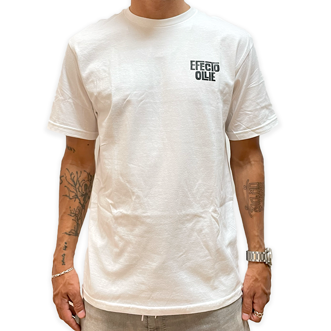White Micro Ollie Effect T-shirt