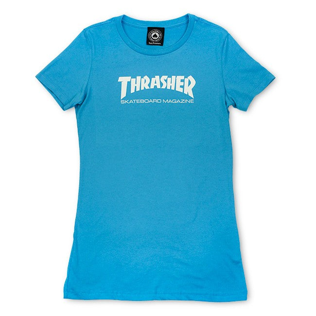 Playera Mujer Thrasher Mag Logo Azul