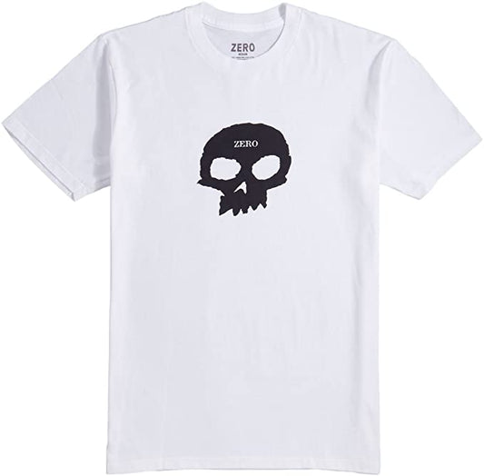 Playera zero skull blanca