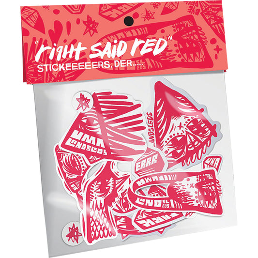 Pack of 5 Trhasher x Toy Machine Stickers